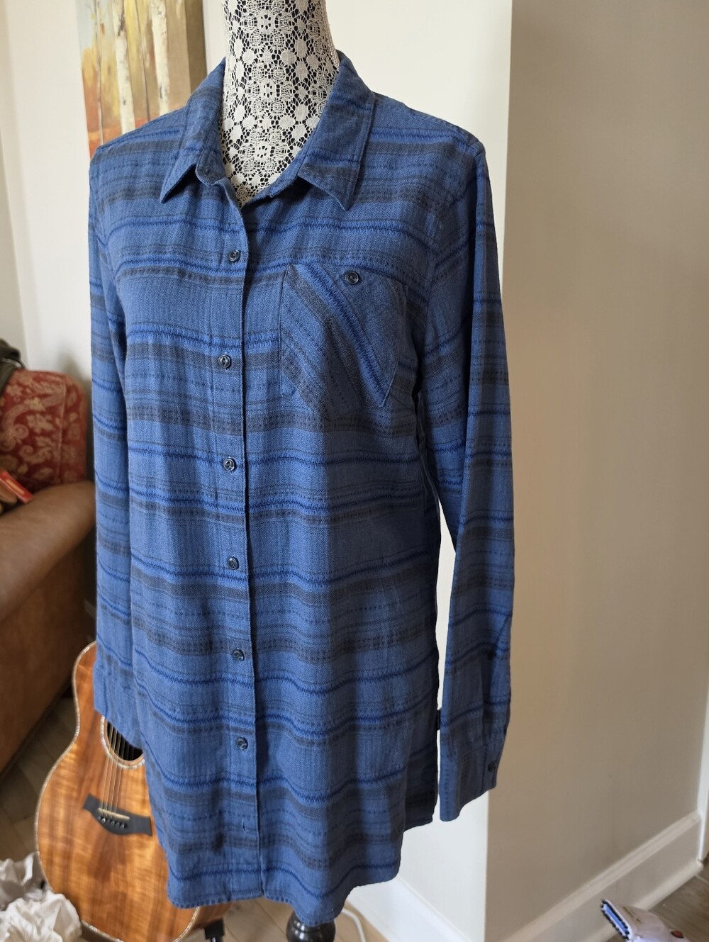 Patagonia Aspen Forest Tunic 100% Organic Cotton Womens Large